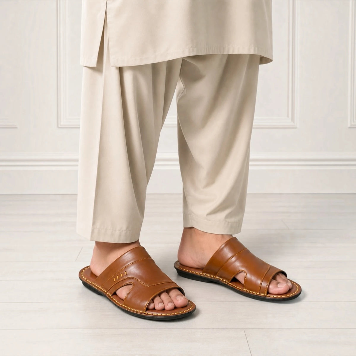 Men’s Leather Slippers (PL-024)